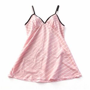 Pink Striped Slip on Dress